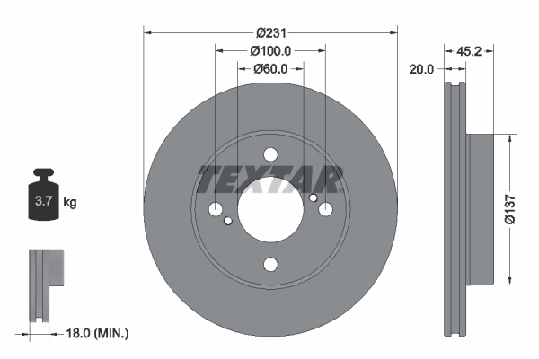 Brake Disc PRO 92309403