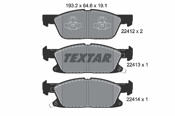 Brake Pad Set, disc brake Q+ 2241201