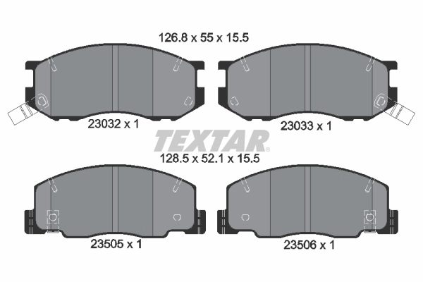 Brake Pad Set, disc brake 2303201
