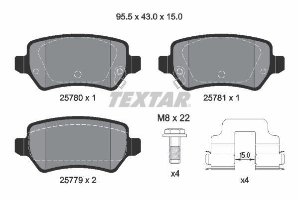 Brake Pad Set, disc brake Q+ 2578001