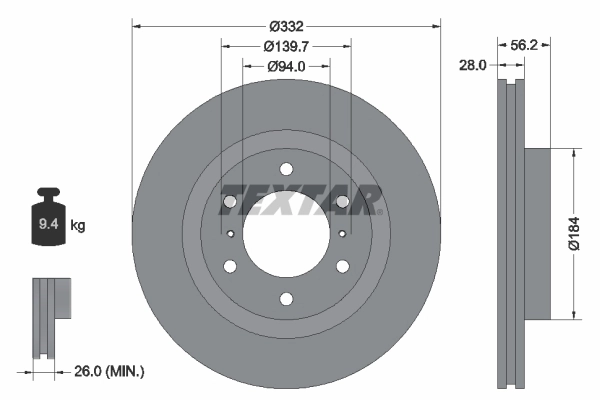 Brake Disc PRO 92167203