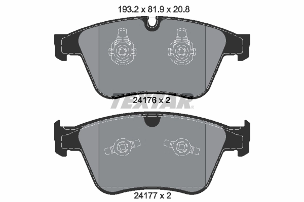 Brake Pad Set, disc brake Q+ 2417601