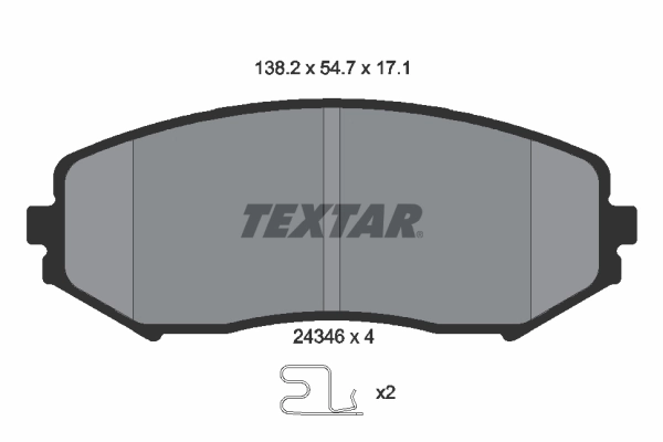 Brake Pad Set, disc brake 2434601