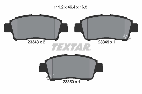 Brake Pad Set, disc brake 2334803