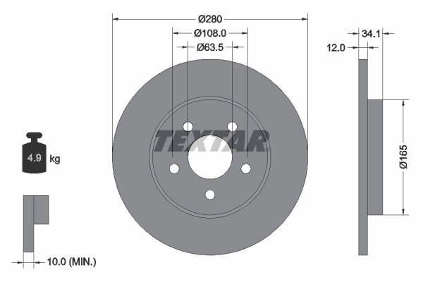 Brake Disc PRO 92109703