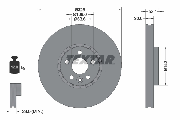 Brake Disc PRO+ 92196305