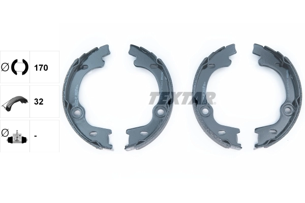 Brake Shoe Set, parking brake 91076400