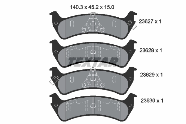 Brake Pad Set, disc brake 2362701