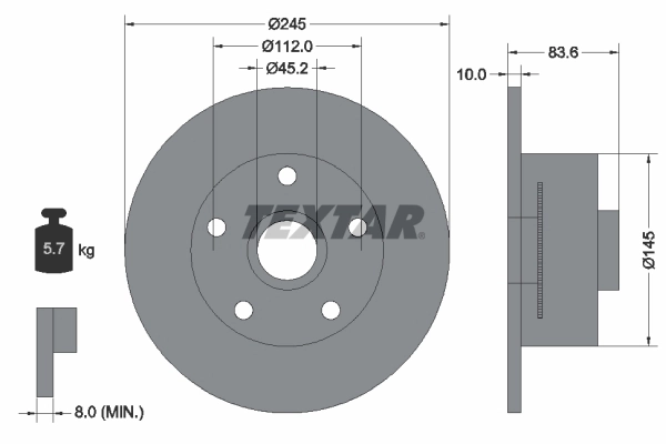 Brake Disc PRO 92154303