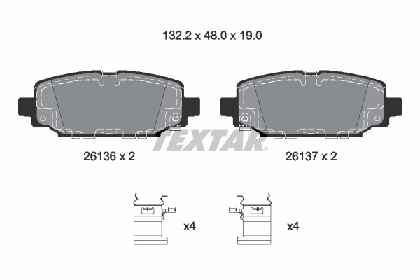 Brake Pad Set, disc brake 2613601