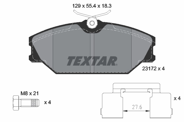 Brake Pad Set, disc brake Q+ 2317203