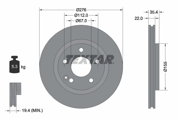 Brake Disc PRO 92099603