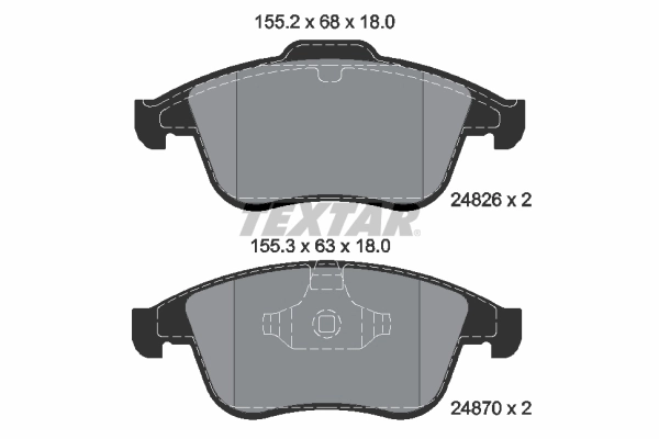 Brake Pad Set, disc brake Q+ 2482601