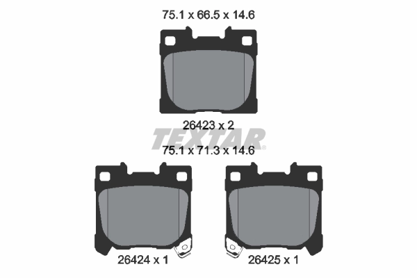 Brake Pad Set, disc brake 2642301