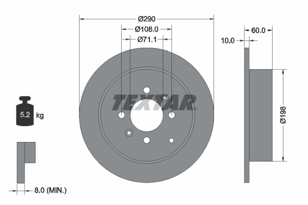 Brake Disc PRO 92080703