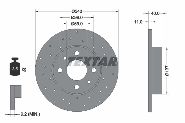 Brake Disc PRO 92316003