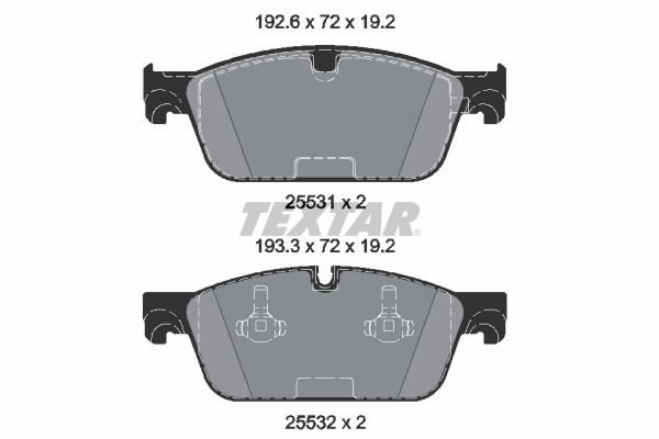 Brake Pad Set, disc brake Q+ 2553101