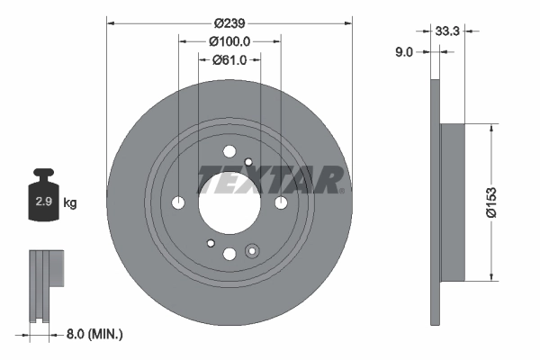 Brake Disc PRO 92333903