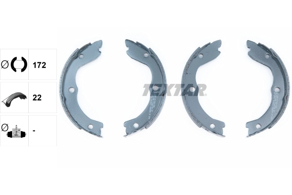 Brake Shoe Set, parking brake 91062700