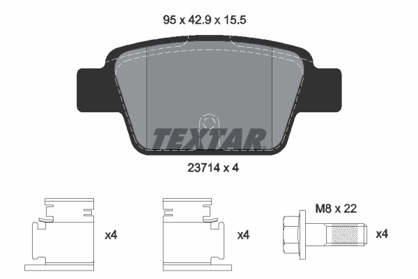Brake Pad Set, disc brake Q+ 2371401