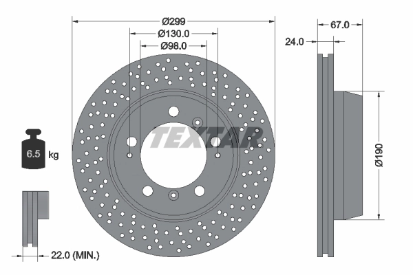 Brake Disc PRO+ 92176705
