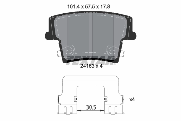 Brake Pad Set, disc brake Q+ 2416303