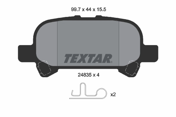 Brake Pad Set, disc brake 2483501