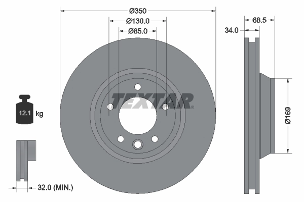 Brake Disc PRO+ 92121805