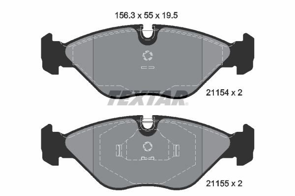 Brake Pad Set, disc brake Q+ 2115402