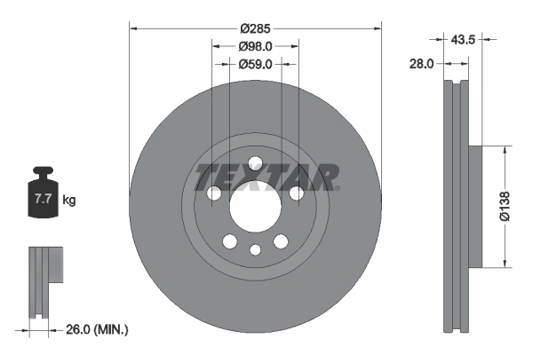 Brake Disc PRO 92115003