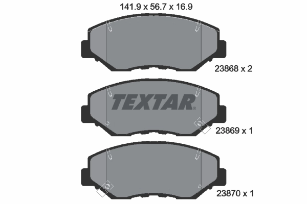 Brake Pad Set, disc brake 2386801