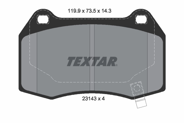 Brake Pad Set, disc brake Q+ 2314301