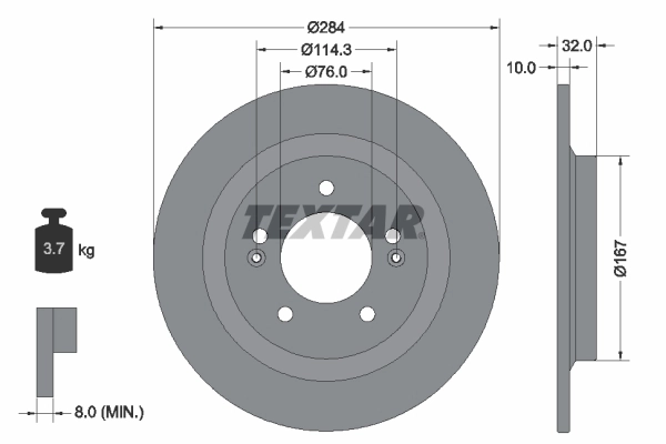 Brake Disc PRO 92333303
