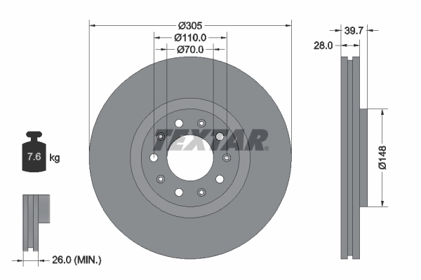 Brake Disc PRO 92220803