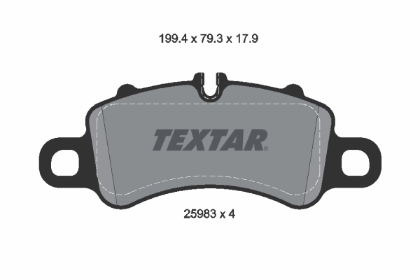 Brake Pad Set, disc brake 2598303