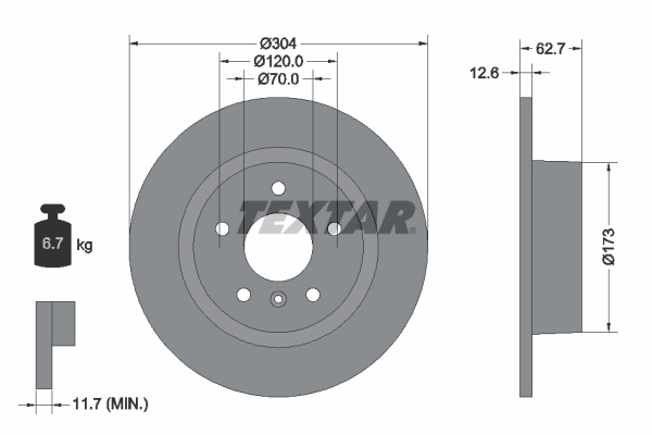 Brake Disc PRO 92095203