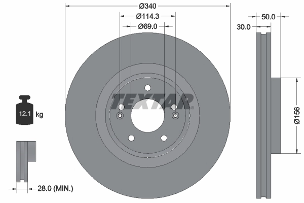 Brake Disc PRO 92342803