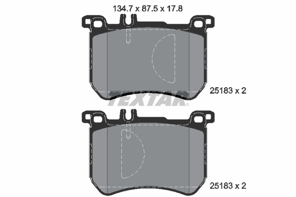 Brake Pad Set, disc brake Q+ 2518301