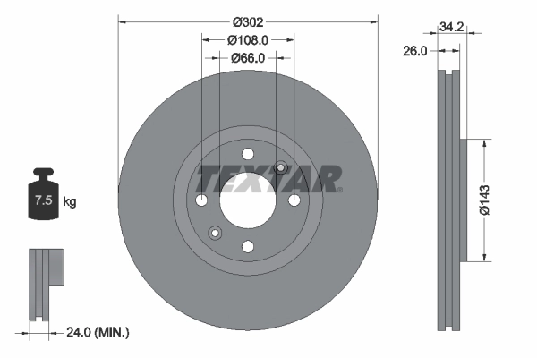 Brake Disc PRO 92168503