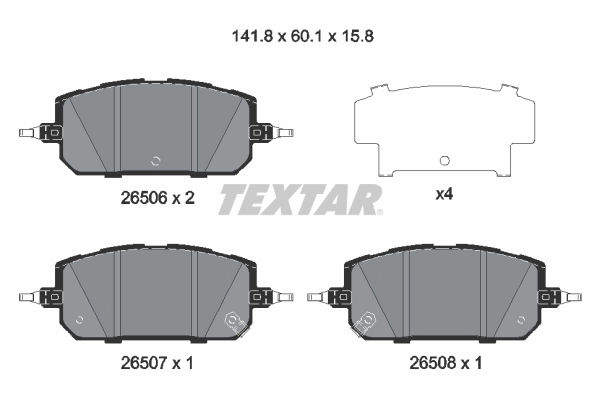 Brake Pad Set, disc brake Q+ 2650601
