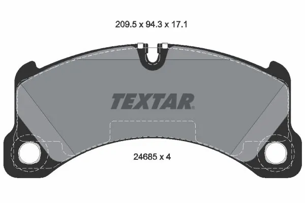 Brake Pad Set, disc brake 2468501
