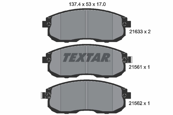Brake Pad Set, disc brake 2156101