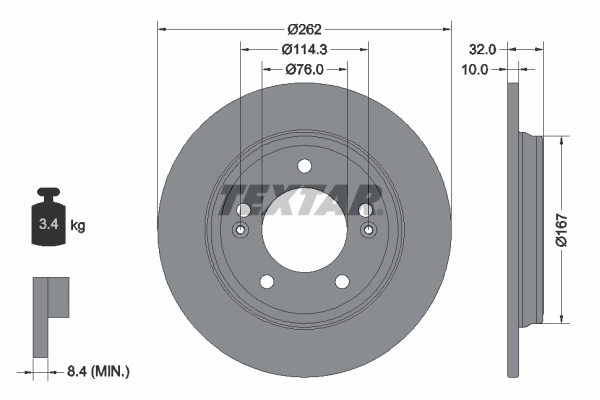 Brake Disc PRO 92314403