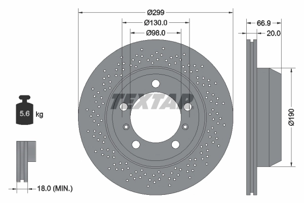 Brake Disc PRO 92165303