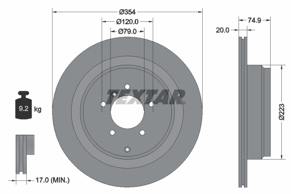 Brake Disc PRO 92175503
