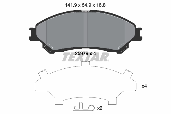 Brake Pad Set, disc brake 2597901