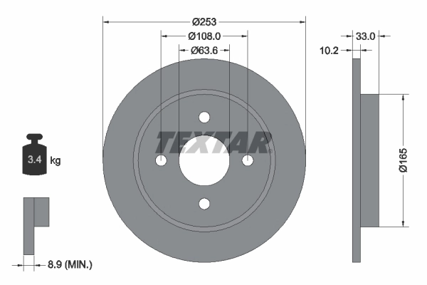 Brake Disc PRO 92088403
