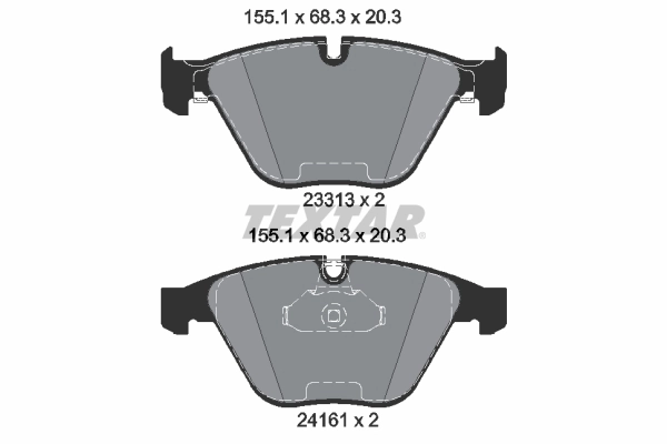 Brake Pad Set, disc brake 2331303