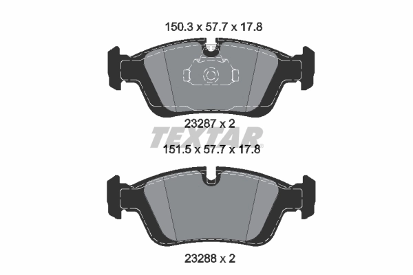 Brake Pad Set, disc brake Q+ 2328702