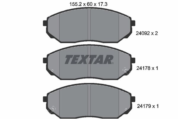 Brake Pad Set, disc brake 2409201
